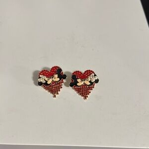 Disney Red Heart Earrings
